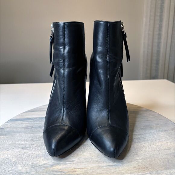 Jean-Michel Cazabat Zoulu Pump Nappy Vintage Black Zipper Bootie US Size 10 - Picture 4 of 12